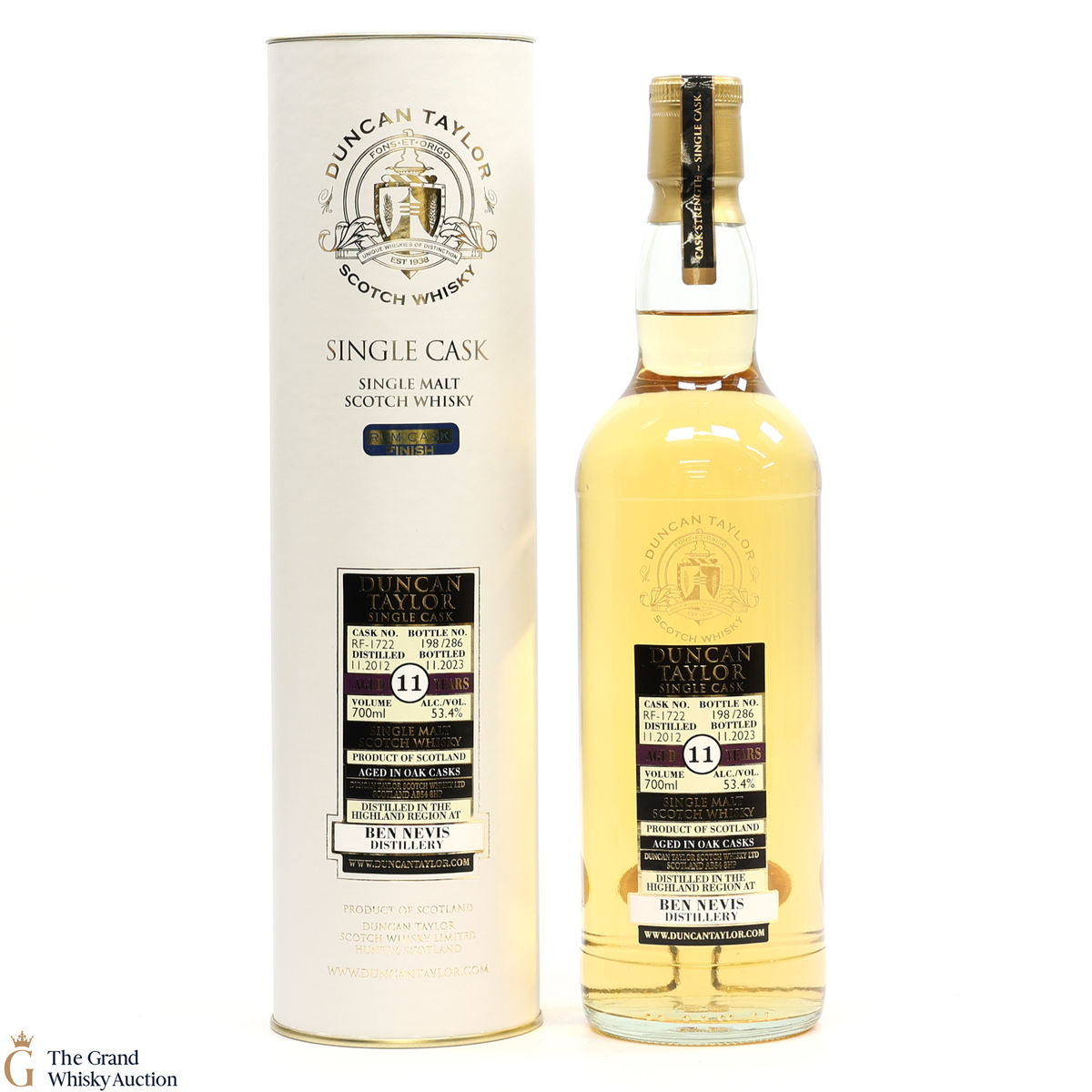 Ben Nevis - 11 Year Old 2012 - Single Cask #1722 - Duncan Taylor