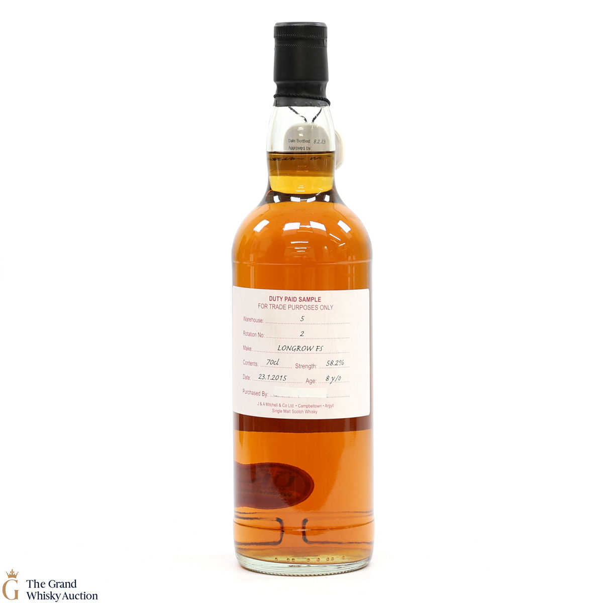 Longrow - 8 Year Old 2015 Fresh Sherry - Duty Paid Sample 58.2%