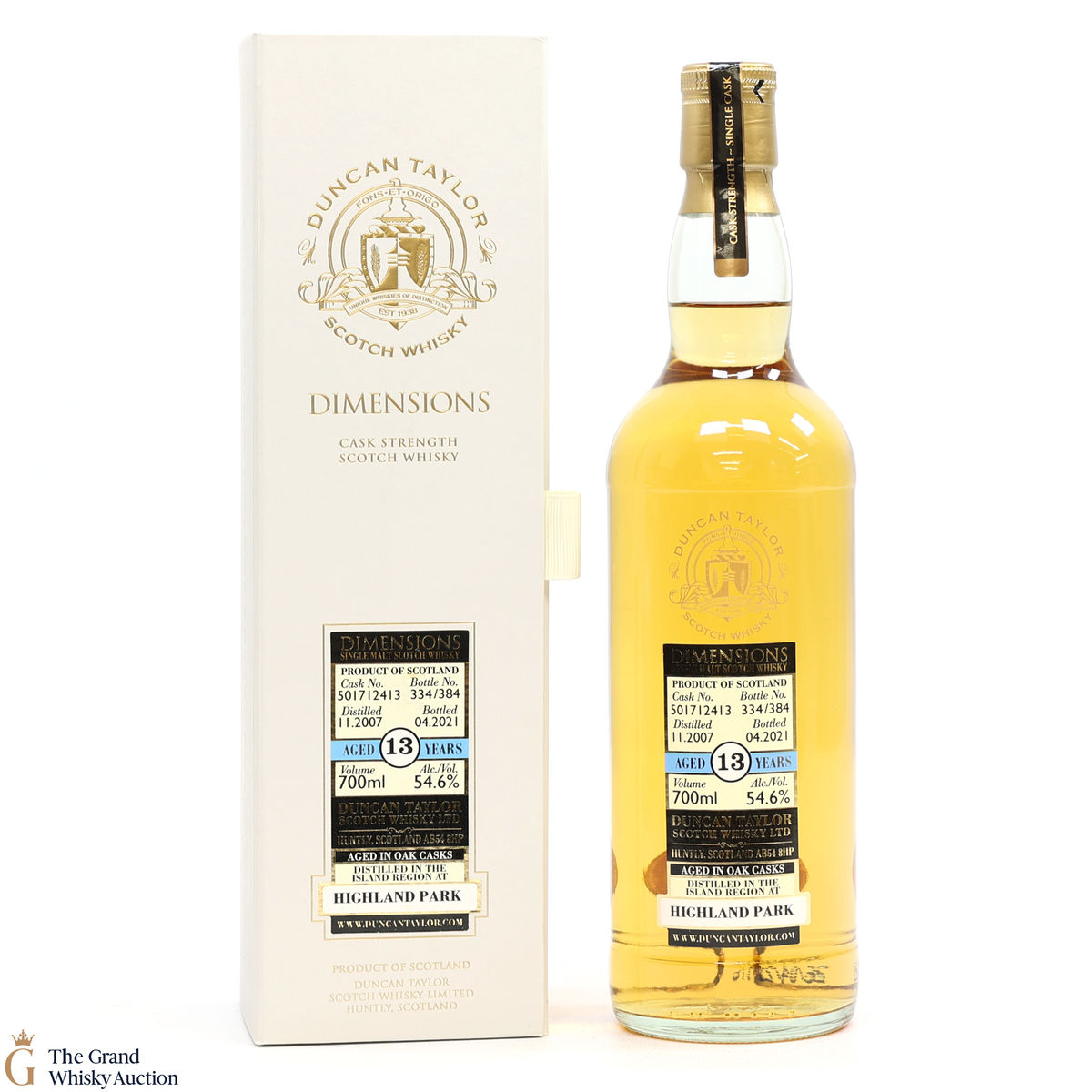 Highland Park - 13 Year Old 2007 - Dimensions - Duncan Taylor 