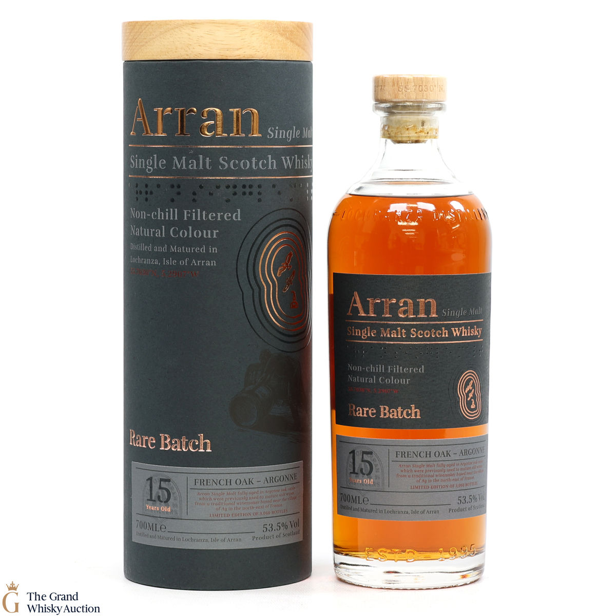 Arran -15 Year Old - French Oak Argonne - Rare Batch