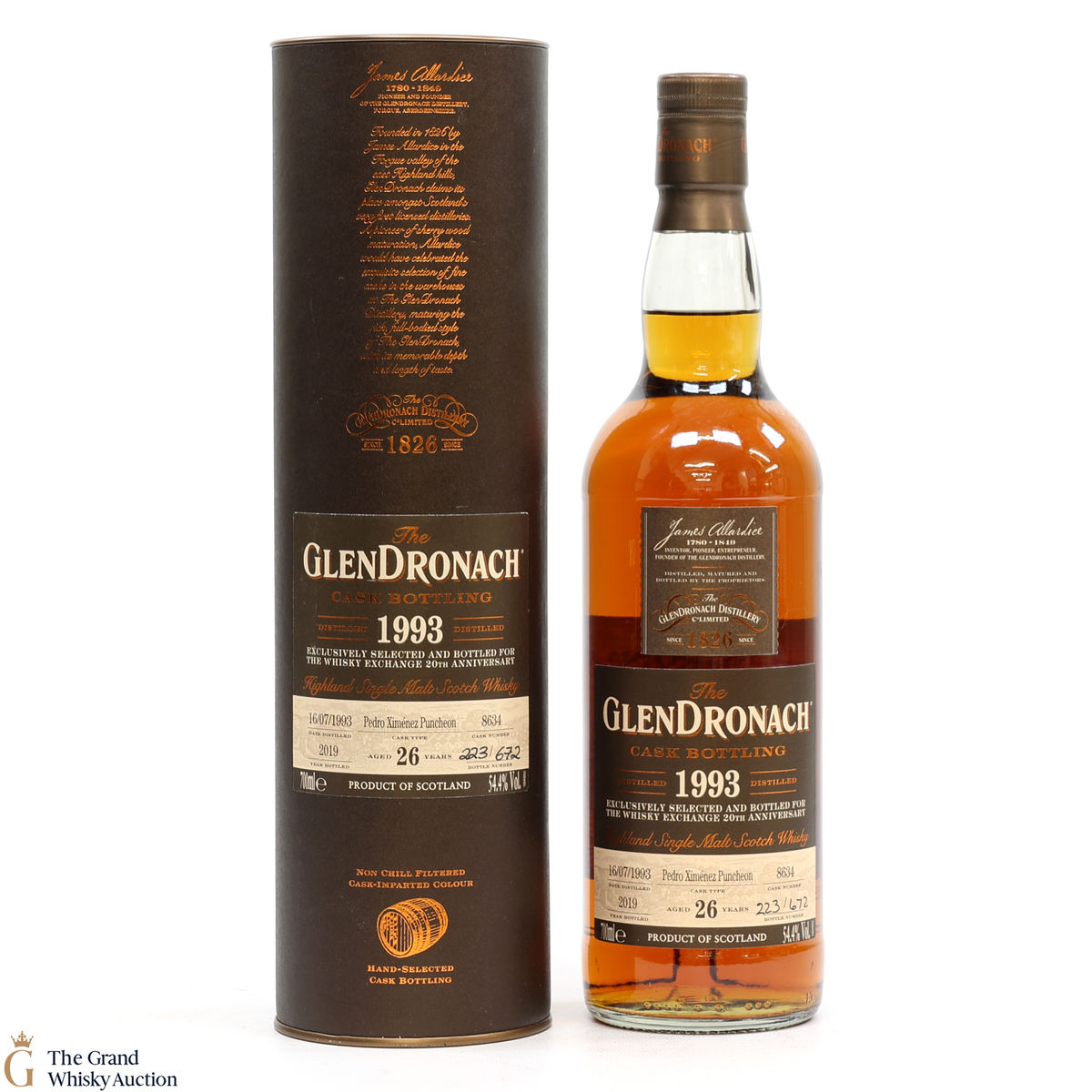 Glendronach - 26 Year Old 1993 - Single Cask #8634