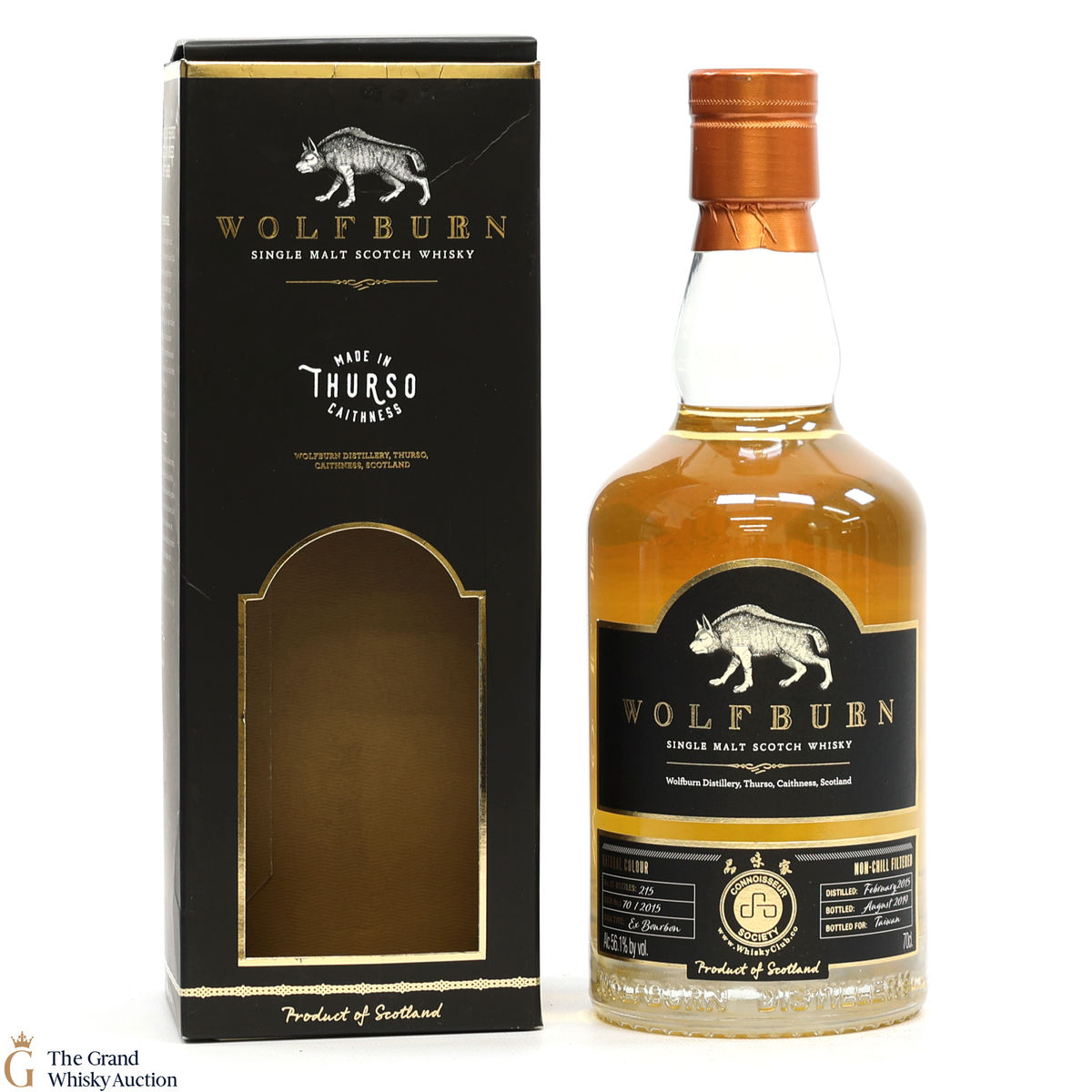 Wolfburn - 2015 Single Bourbon Cask #70 - Connoisseur Society