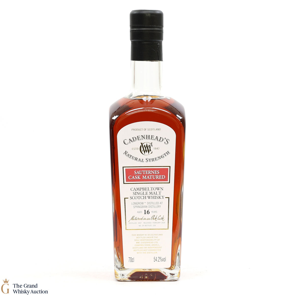 Longrow - 16 Year Old 2007 - Sauterness Cask Matured - Cadenhead's
