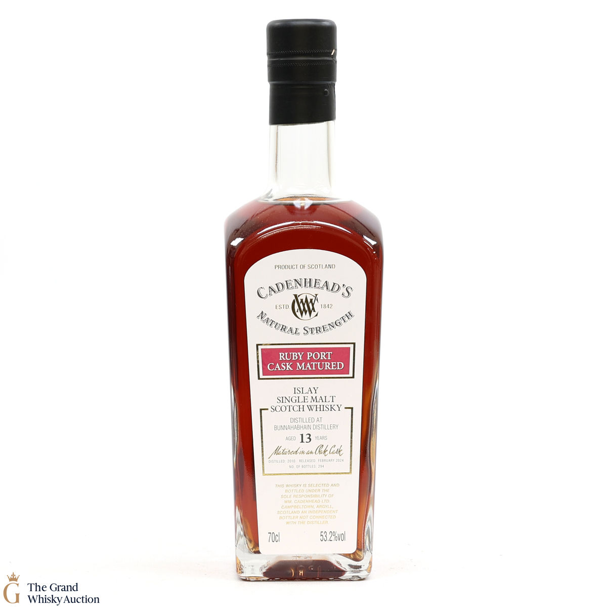 Bunnahabhain - 13 Year Old 2010 - Ruby Port Cask Matured - Cadenhead's Natural Strength