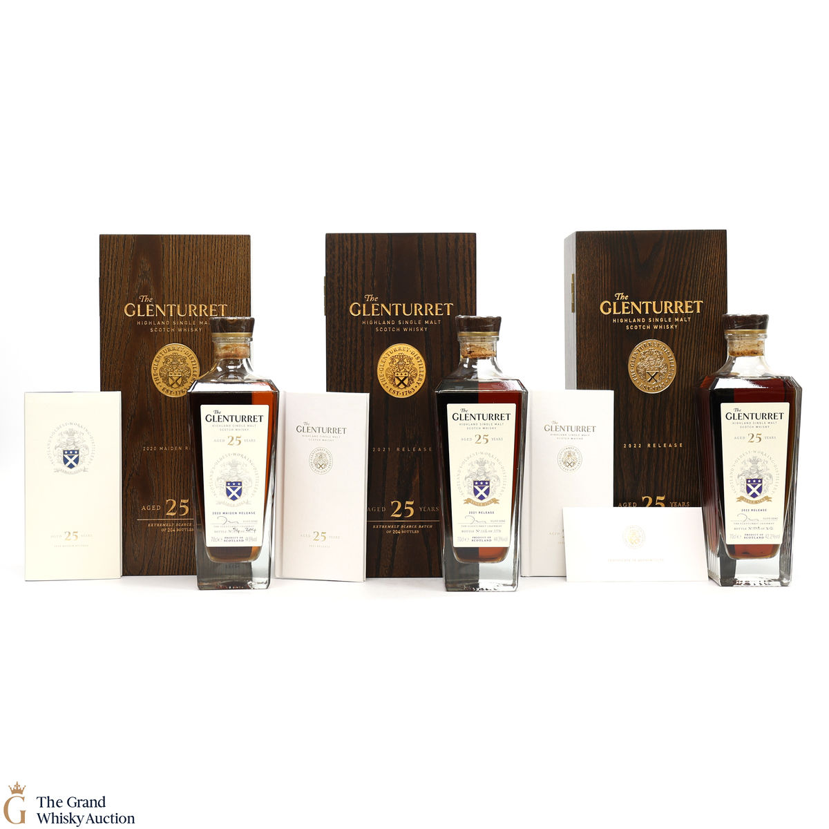 Glenturret - 25 Year Old - Maiden Release 2020, 2021 & 2022 (3 x 70cl)