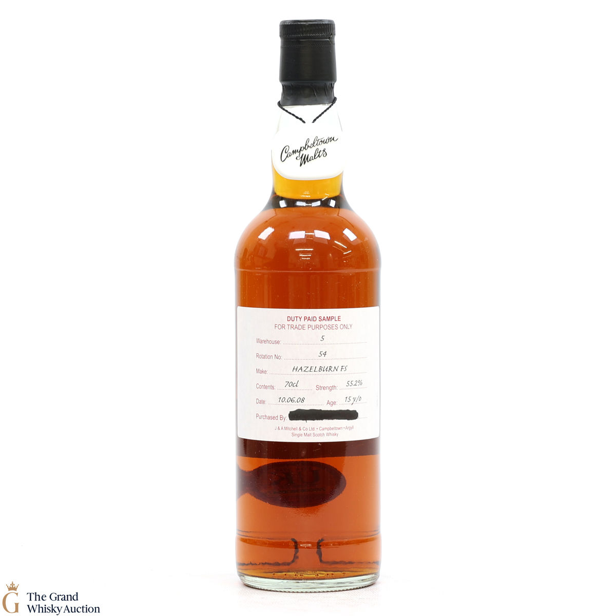 Hazelburn - 15 Year Old 2008 Fresh Sherry - Duty Paid Sample 55.2%