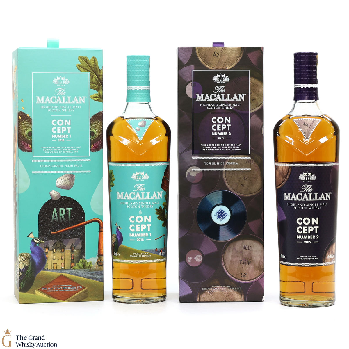 Macallan - Concept No.1 - 2018 & No.2 - 2019 (2 x 70cl)