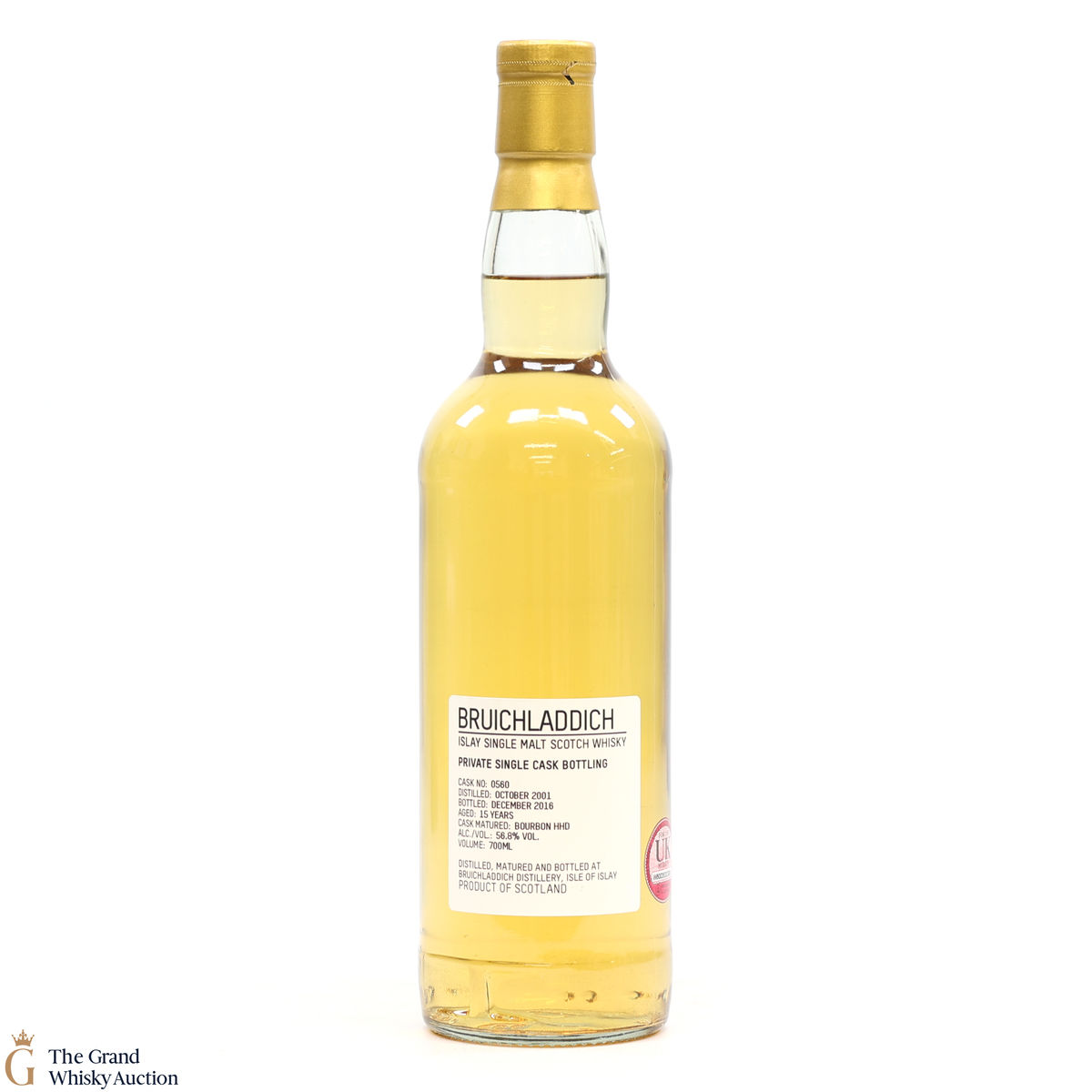 Bruichladdich -  15 Year Old - Private Cask #0560