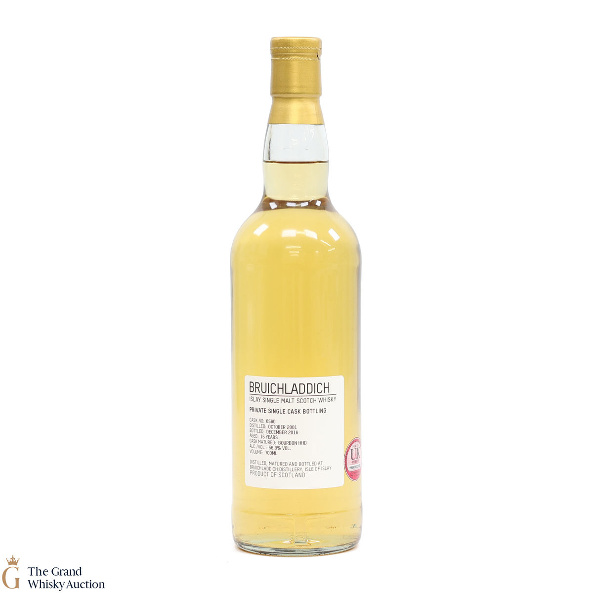 Bruichladdich -  15 Year Old - Private Cask #0560