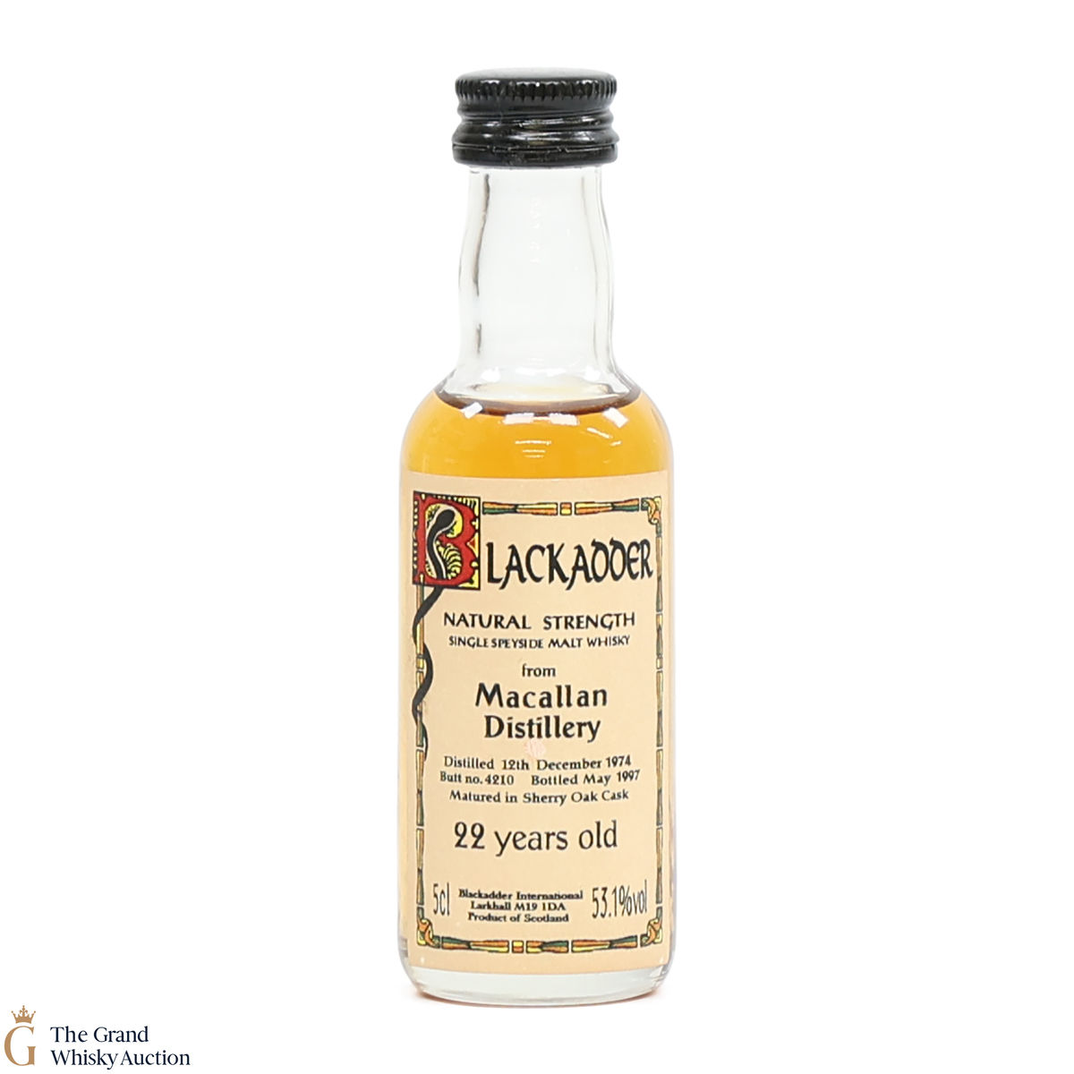 Macallan - 22 Year Old 1974 - Blackadder (5cl)
