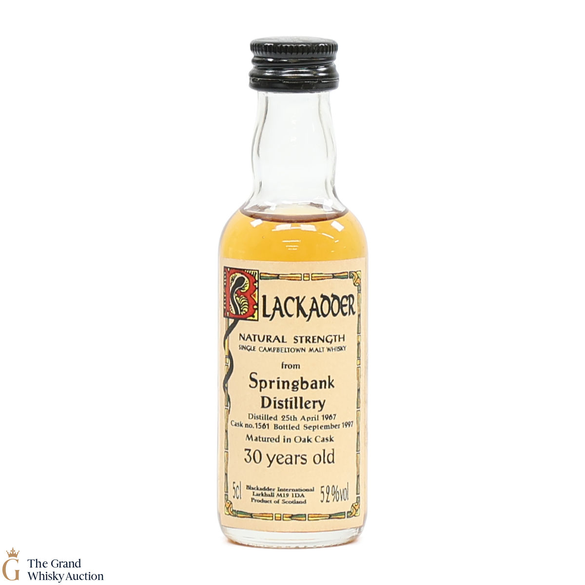 Springbank - 30 Year Old 1967 - Blackadder (5cl)