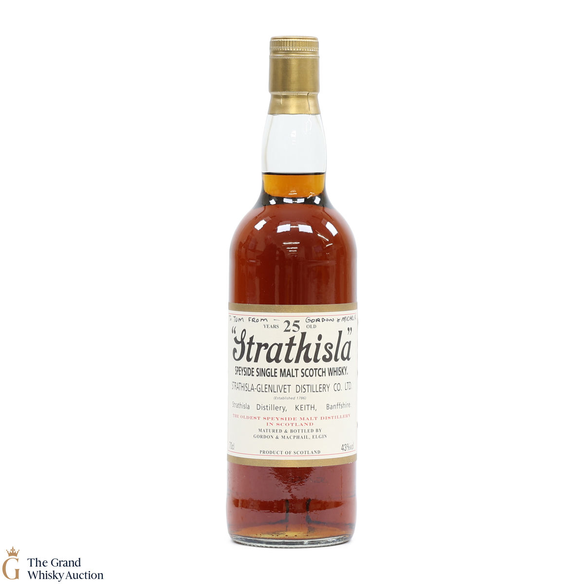 Strathisla - Glenlivet - 25 Year Old - Gordon & MacPhail (SIGNED)