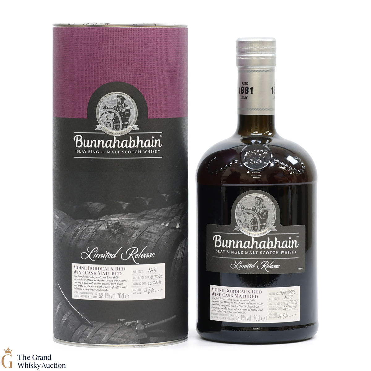 Bunnahabhain - 2008 Moine Bordeaux Red Wine Cask