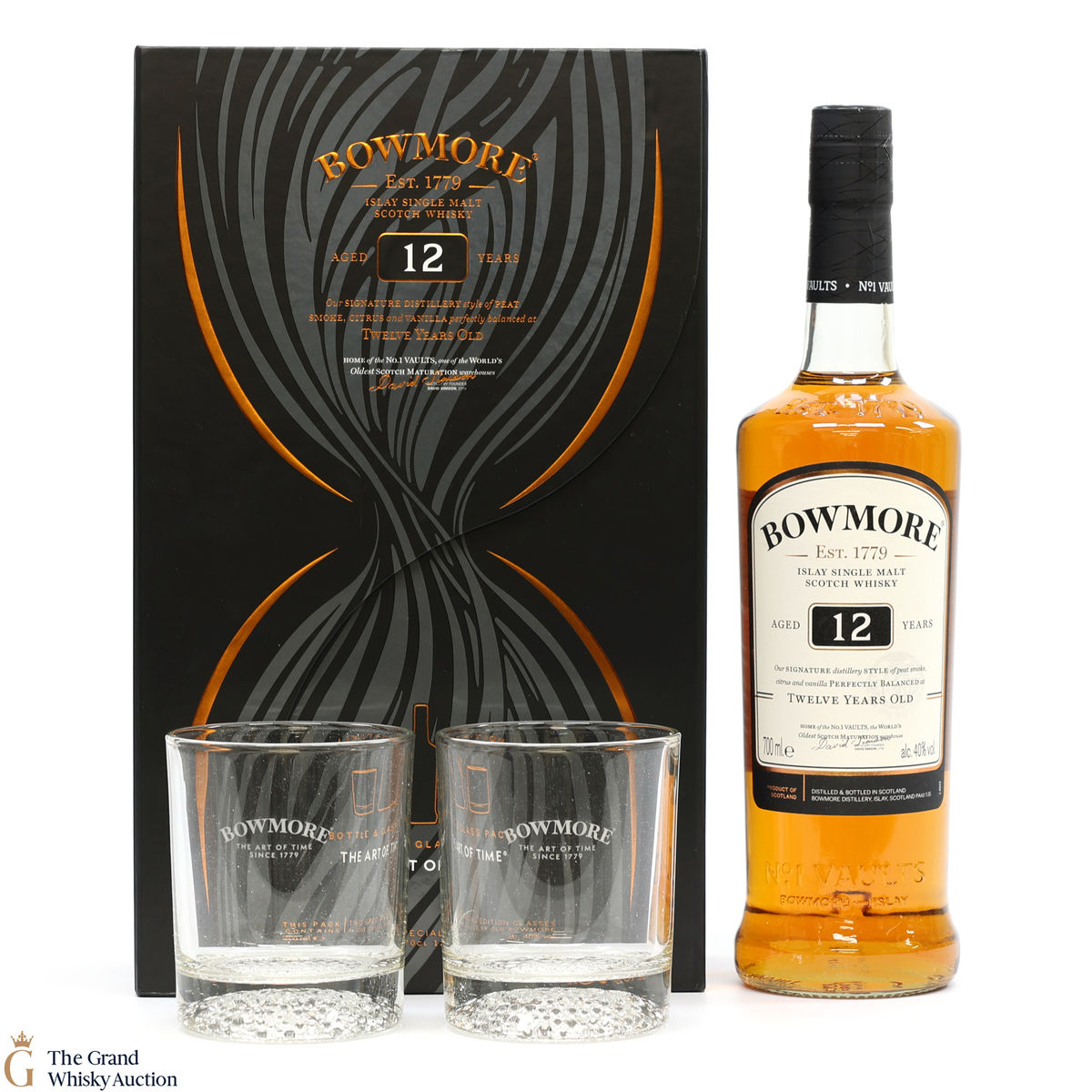 Bowmore - 12 Year Old Timeless Gift Box & 2 Glasses