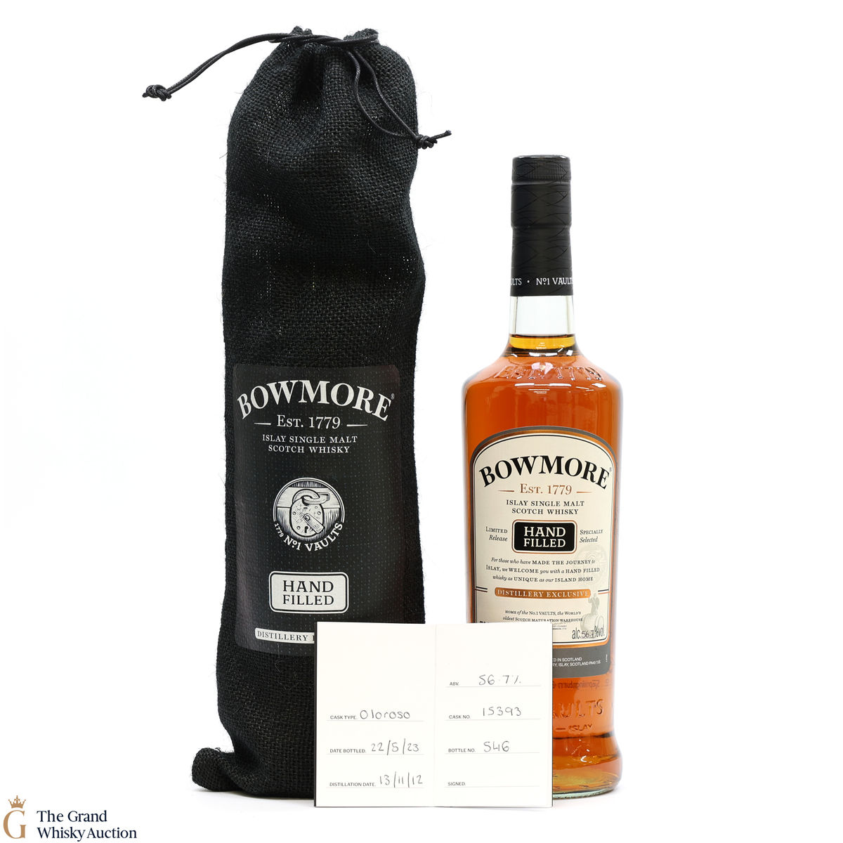 Bowmore - 10 Year Old - 2012 Hand Filled - Cask #15393