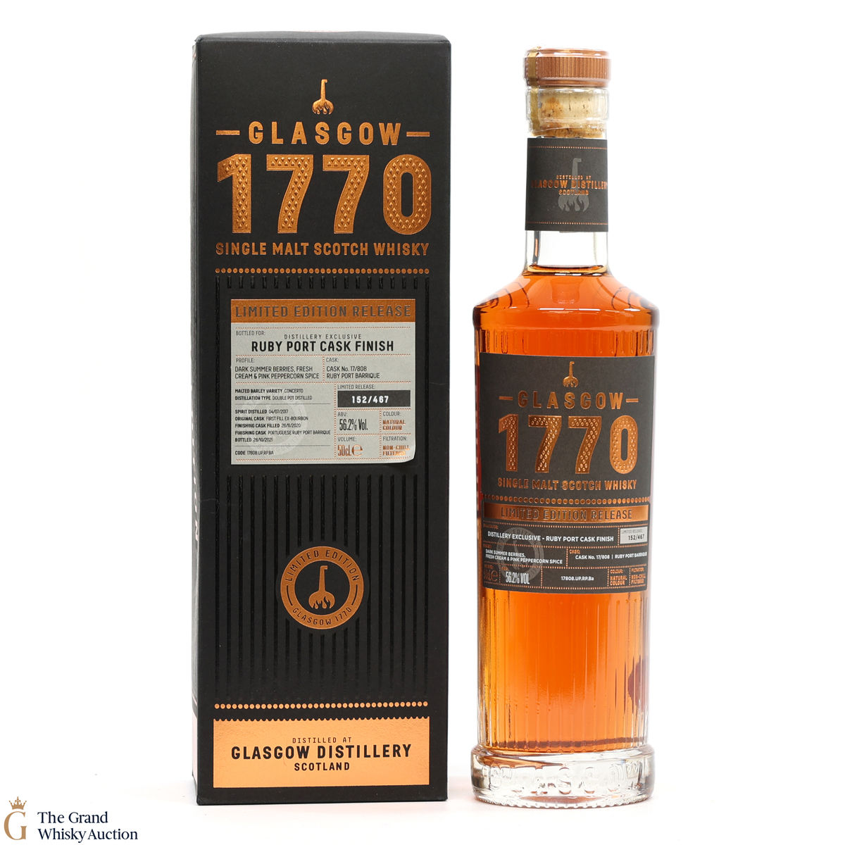 Glasgow - 1770 - Ruby Cask Finish #17/808 - Distillery Exclusive (50cl)