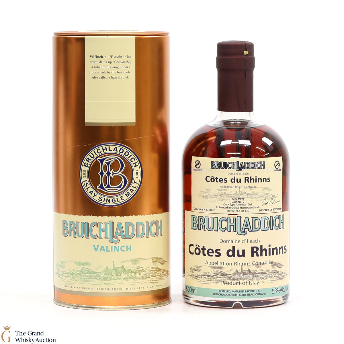 Bruichladdich - 1989 Valinch 'Cotes du Rhinns' (50cl) (SIGNED)