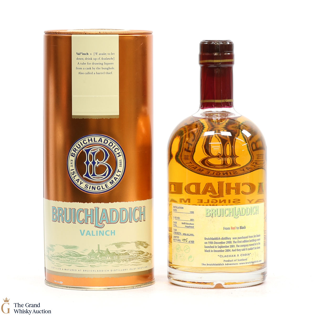 Bruichladdich - 1990 Valinch 'From Red to Black' (50cl) (SIGNED)