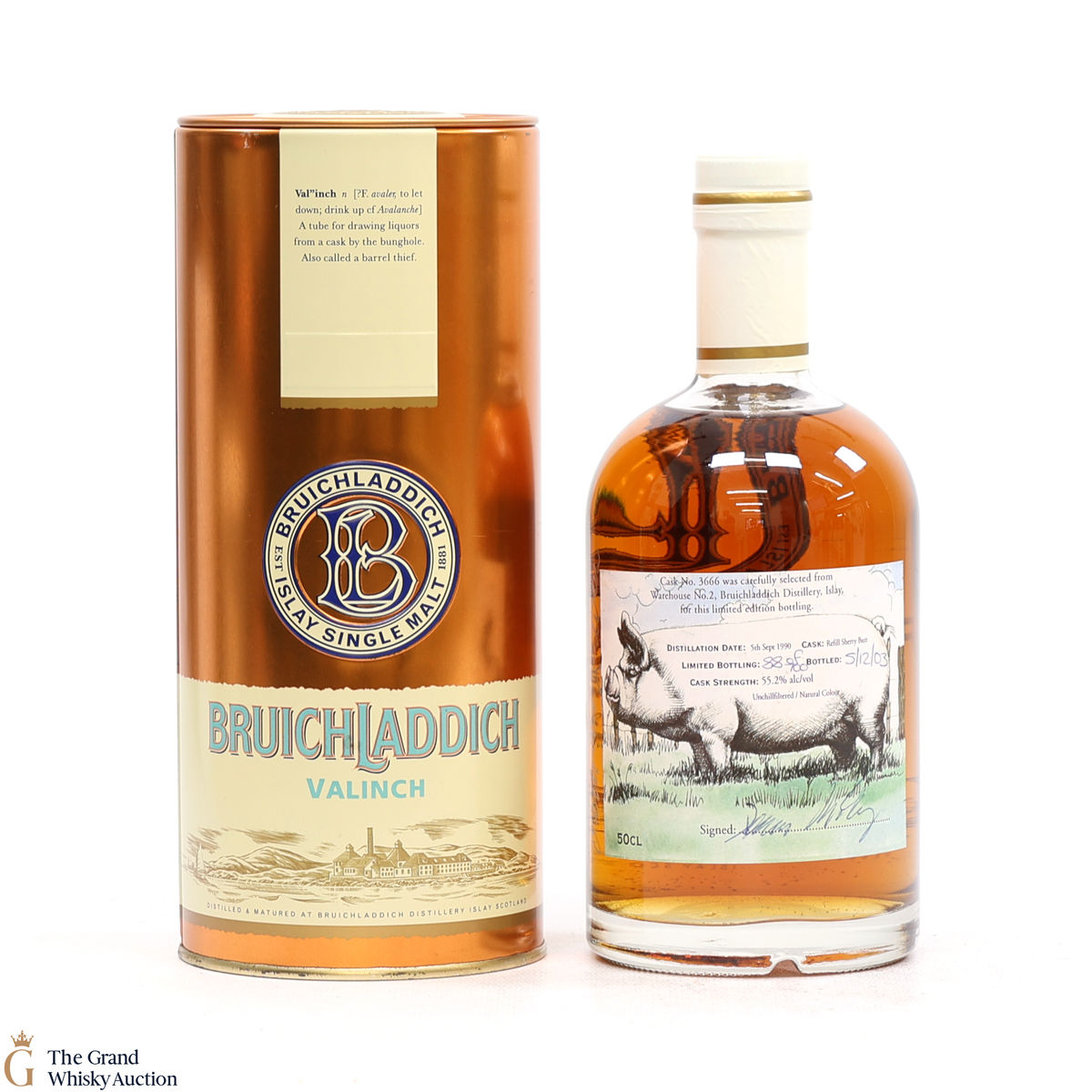 Bruichladdich - Babe 1990 Valinch #3666 (50cl) (SIGNED)