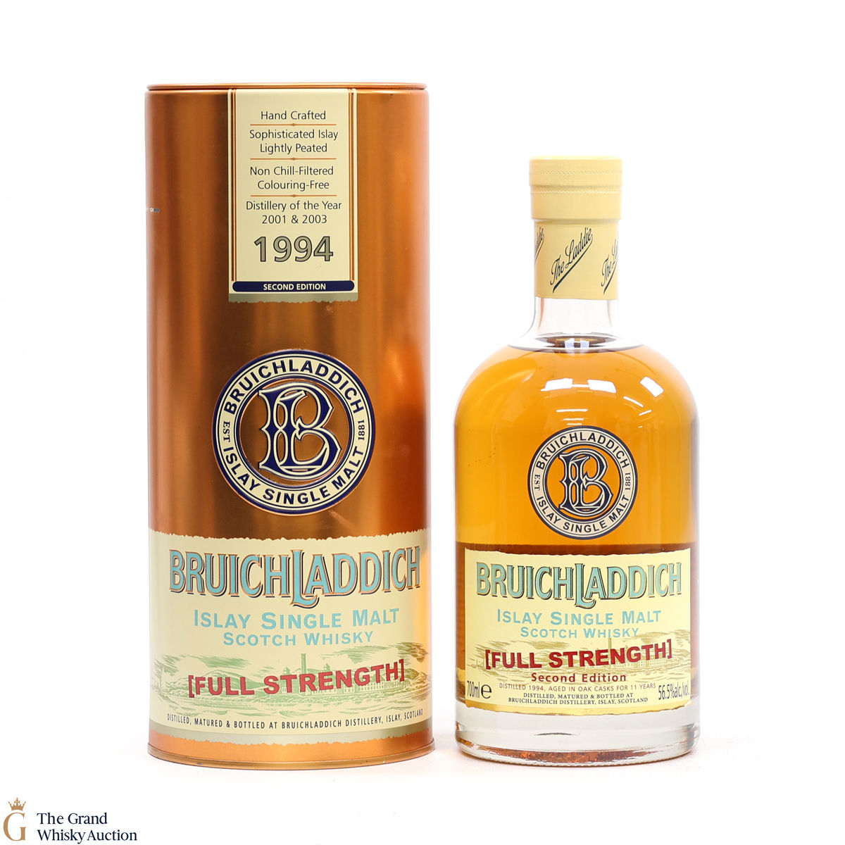 Bruichladdich - 11 Year old 1994 Full Strength Second Edition (SIGNED)
