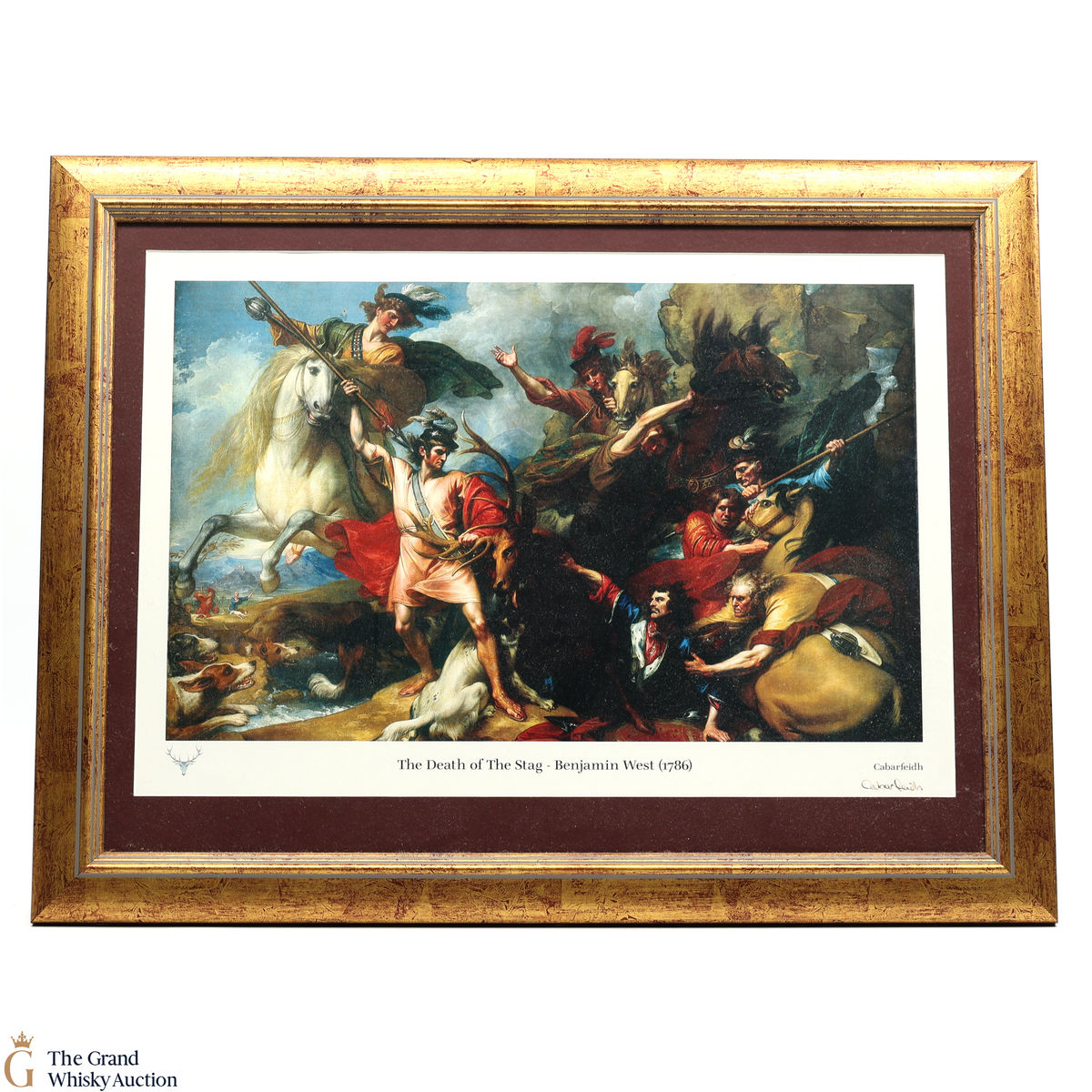 Dalmore - The Death Of The Stag - Benjamin West (1786) - Framed Picture