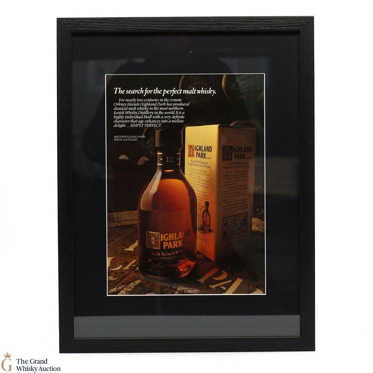 Highland Park - 12 Year Old - Framed Picture