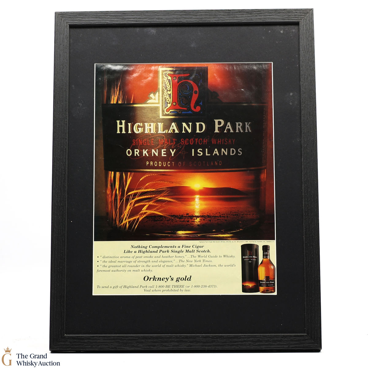 Highland Park - 12 Year Old - Framed Picture