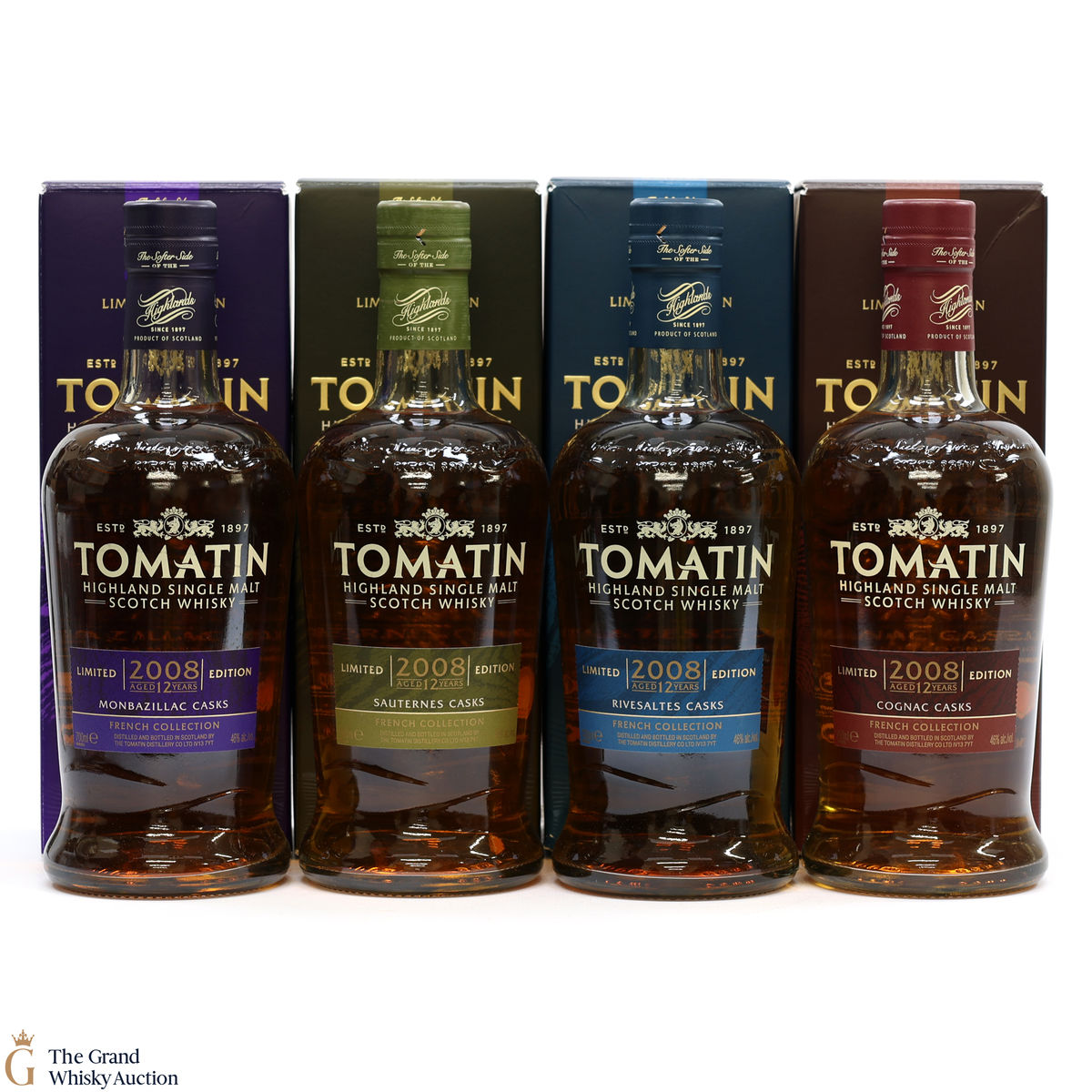 Tomatin - 12 Year Old 2008 - Limited Edition Casks (4x70cl)