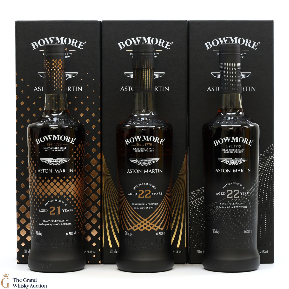 Bowmore - Masters Selection Editions 1,2 & 3 (3 x 70cl)