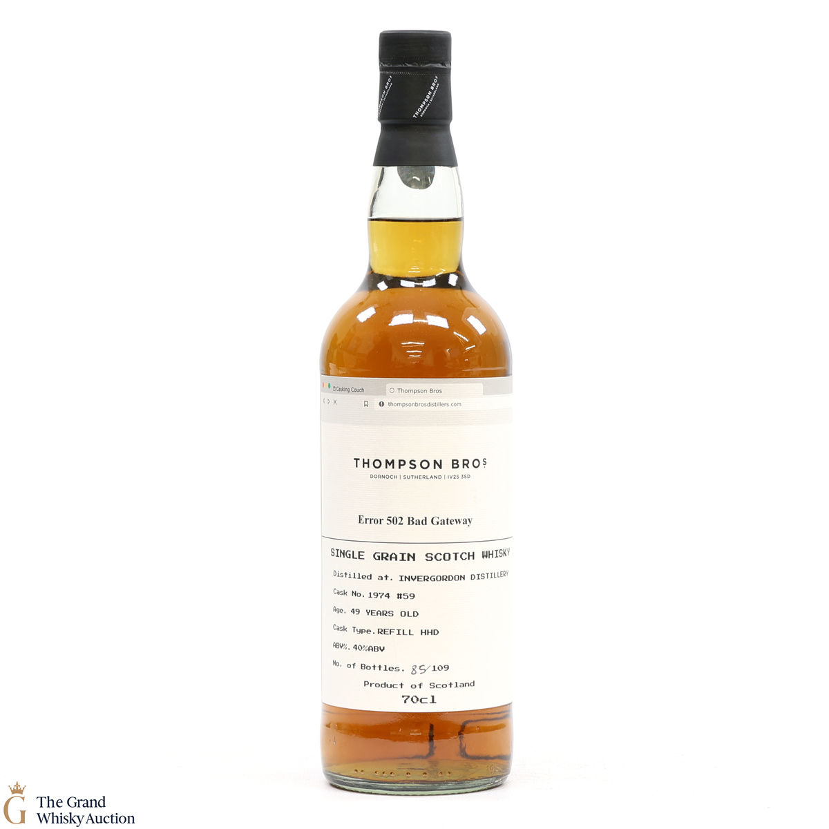 Invergordon - 49 Year Old 1974 #59 - Thompson Bro's Error 502 Bad Gateway