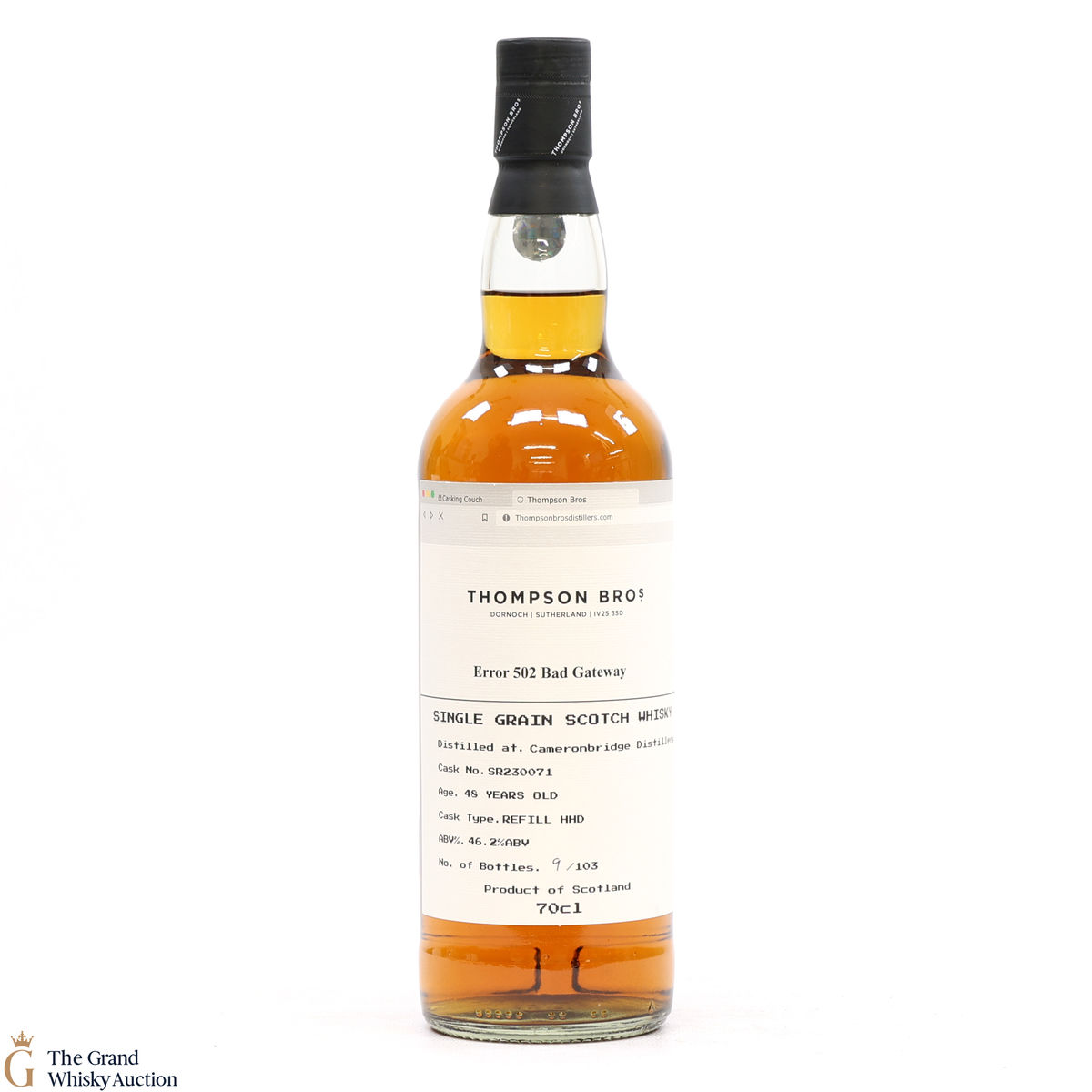 Cameronbridge - 48 Year Old - #SR230071 - Thompson Bro's Error 502 Bad Gateway