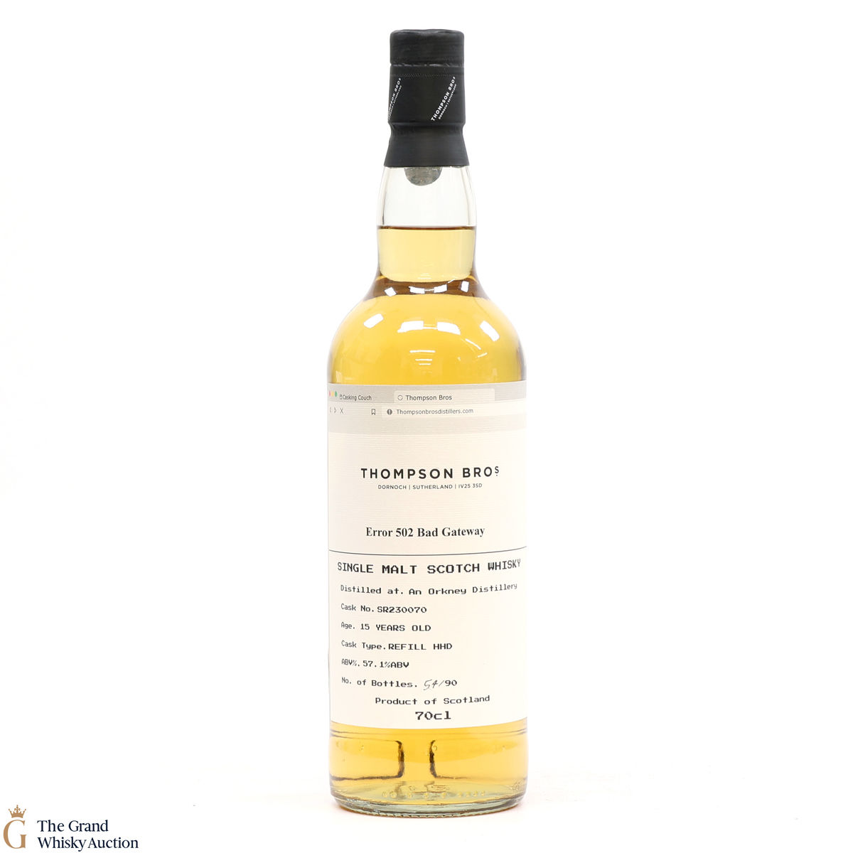 Orkney Single Malt - 15 Year Old - Thompson Bro's - Error 502 Bad Gateway