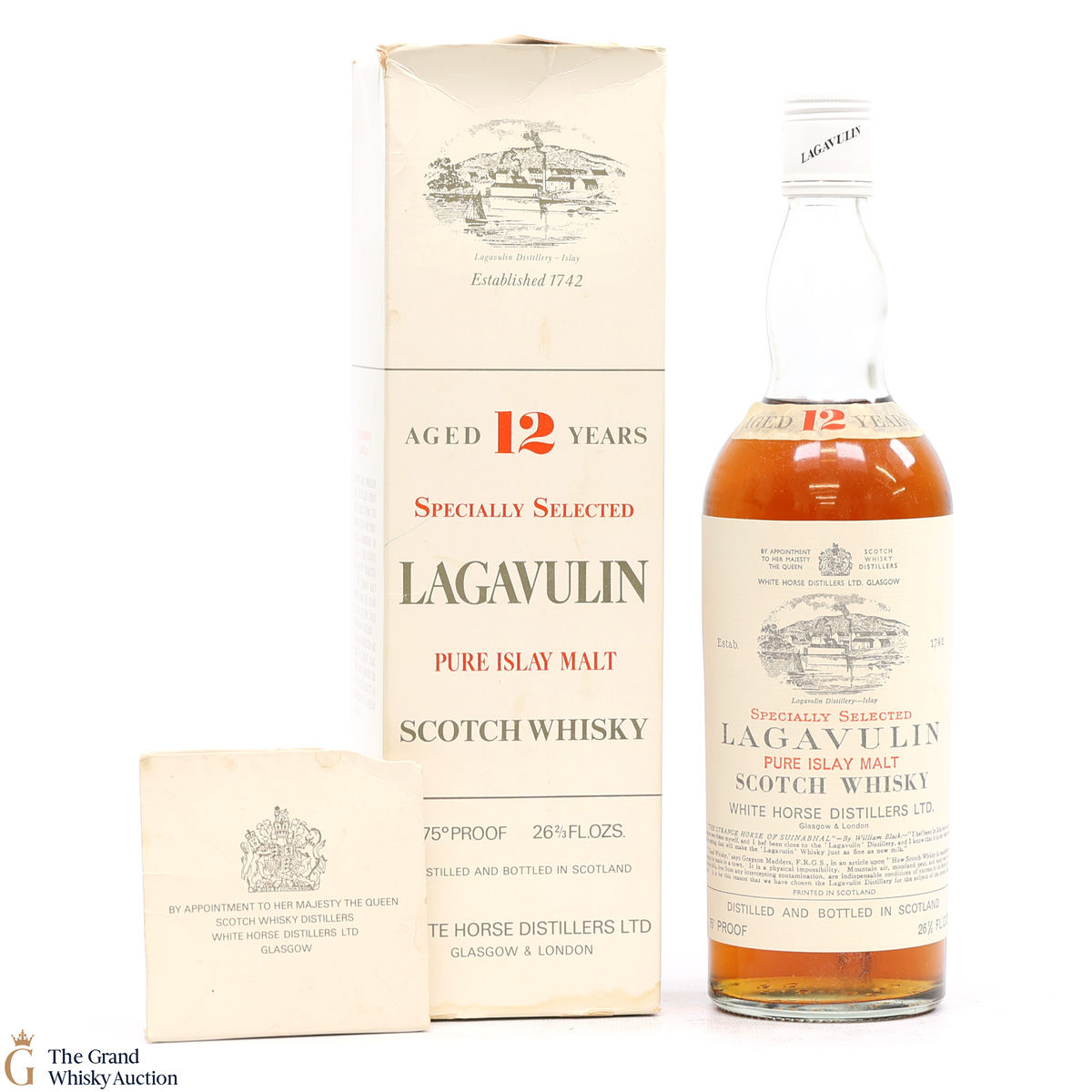 Lagavulin - 12 Year Old - White Horse 1970s (26 2/3fl OZ)