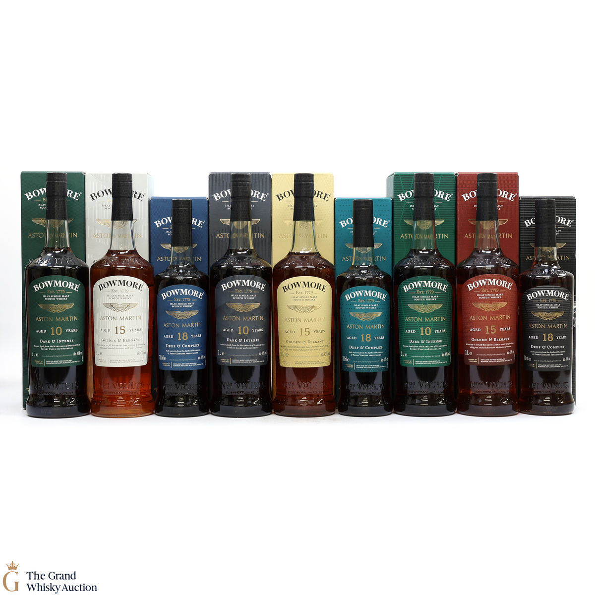 Bowmore - Aston Martin - Edition 1-9 (6x1L & 3x70cl)