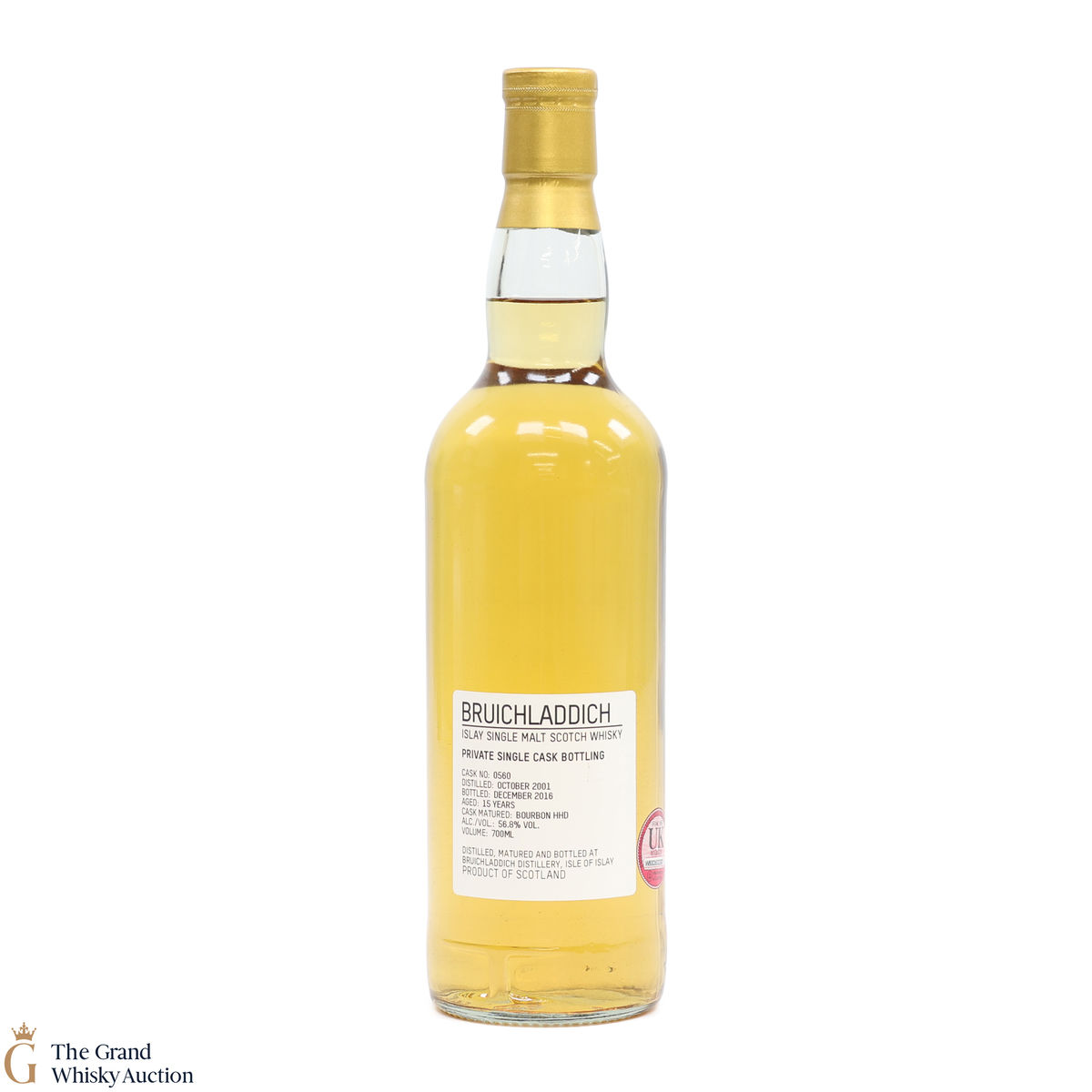 Bruichladdich -  15 Year Old - Private Cask #0560