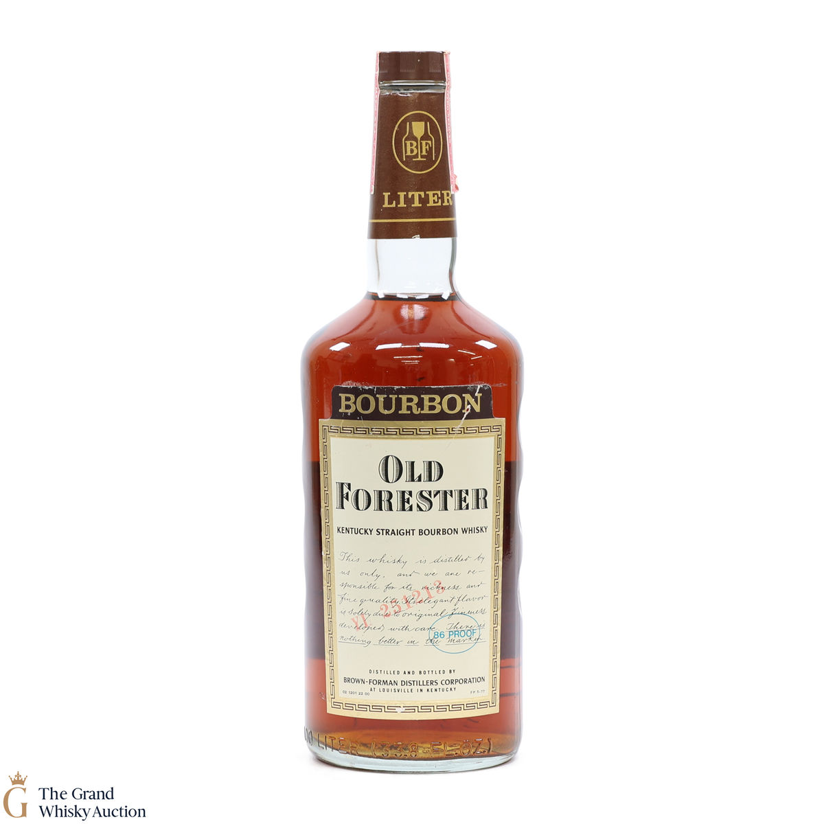 Old Forester - Kentucky Straight Bourbon - 1970s 86 Proof (1L)