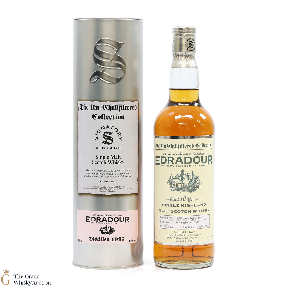 Edradour - 10 Year Old 1997 #27 - Signatory The Un-Chillfiltered Collection