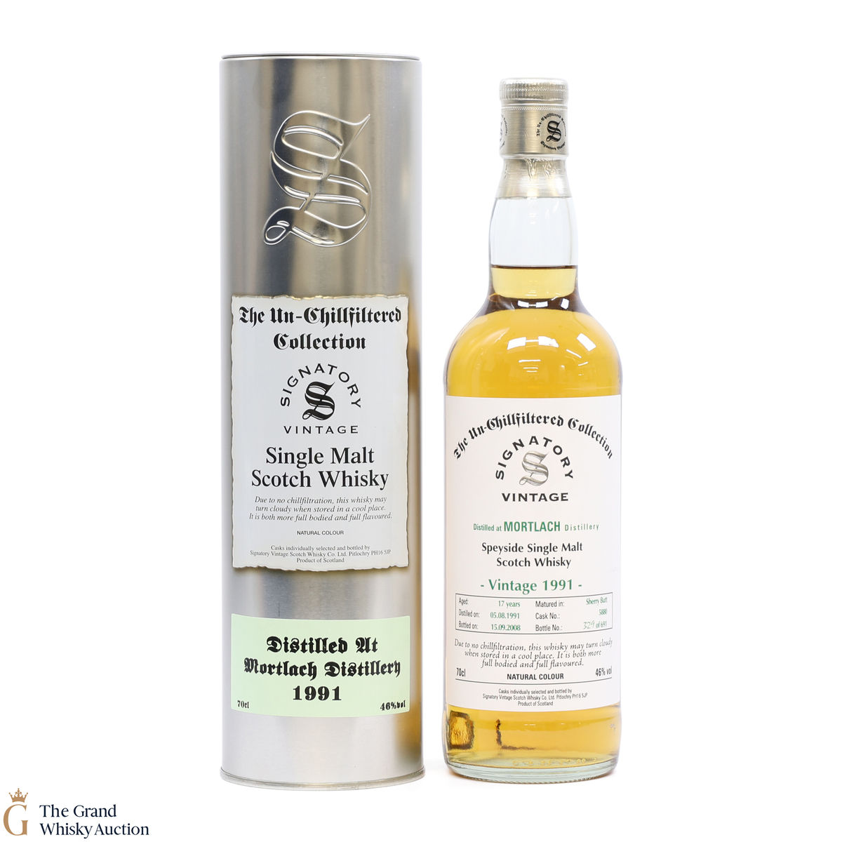 Mortlach - 17 Year Old 1991 #5880 - Signatory The Un-Chillfiltered Collection