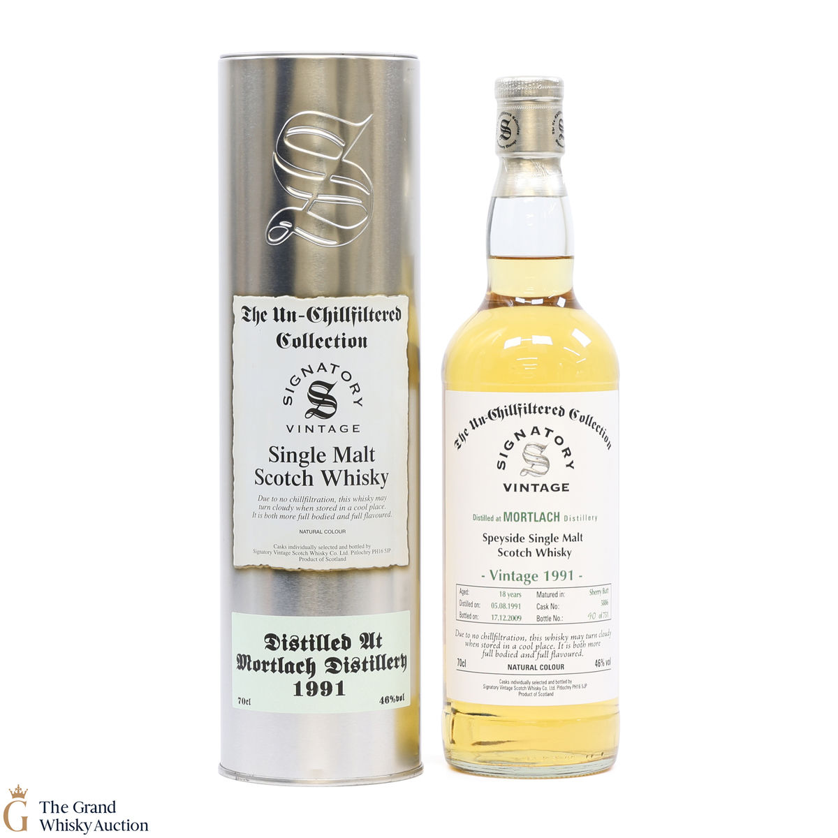 Mortlach - 18 Year Old 1991 #5886 - Signatory The Un-Chillfiltered Collection