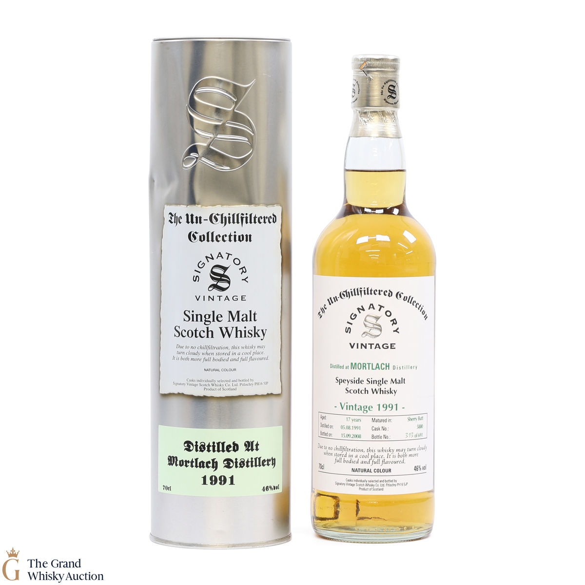 Mortlach - 17 Year Old 1991 #5880 - Signatory The Un-Chillfiltered Collection