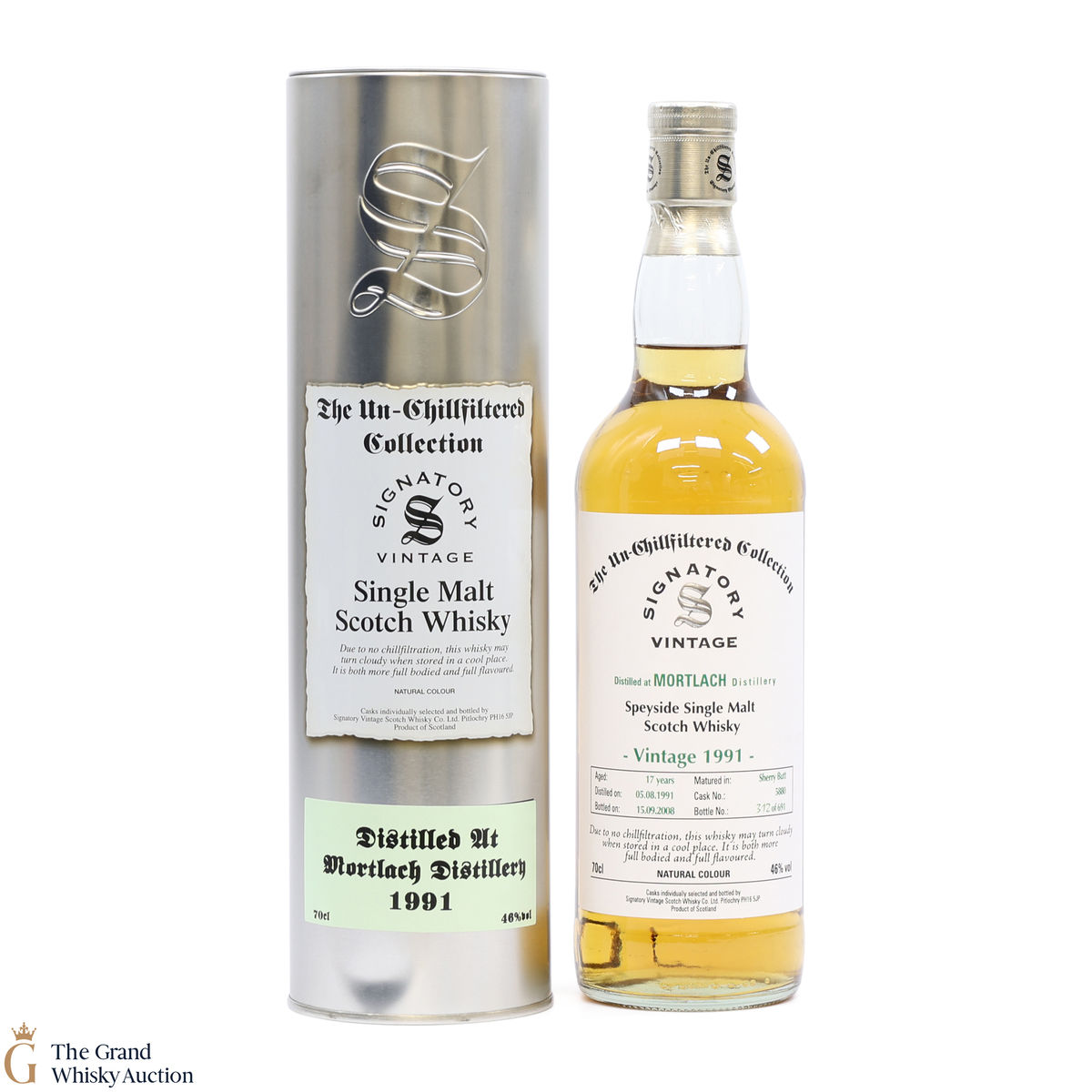 Mortlach - 17 Year Old 1991 #5880 - Signatory The Un-Chillfiltered Collection