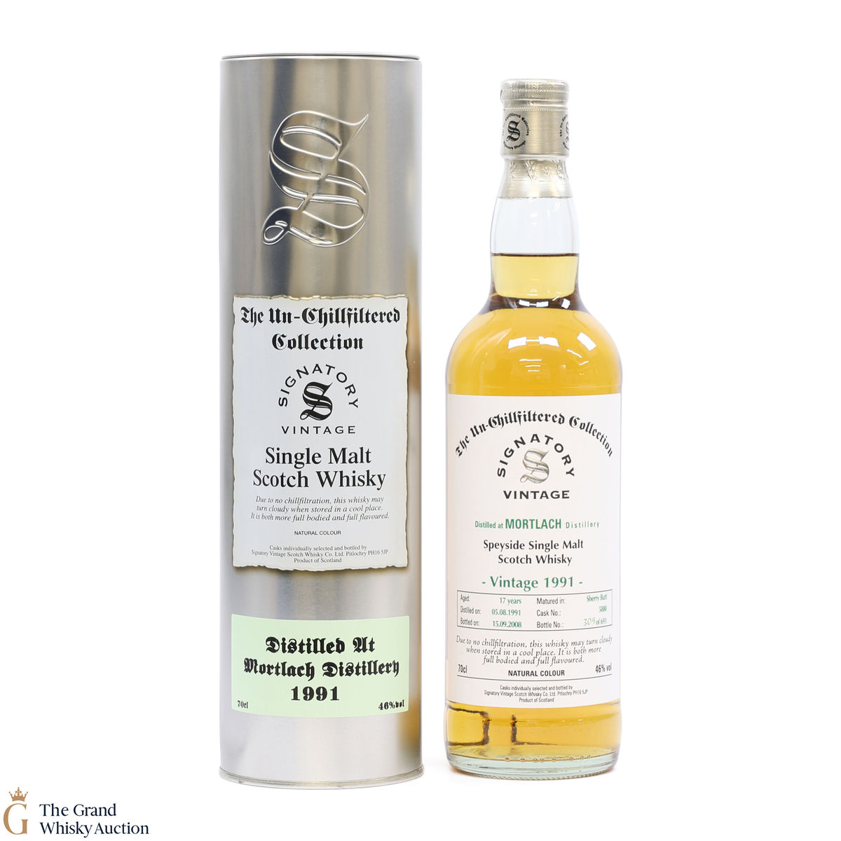 Mortlach - 17 Year Old 1991 #5880 - Signatory The Un-Chillfiltered Collection