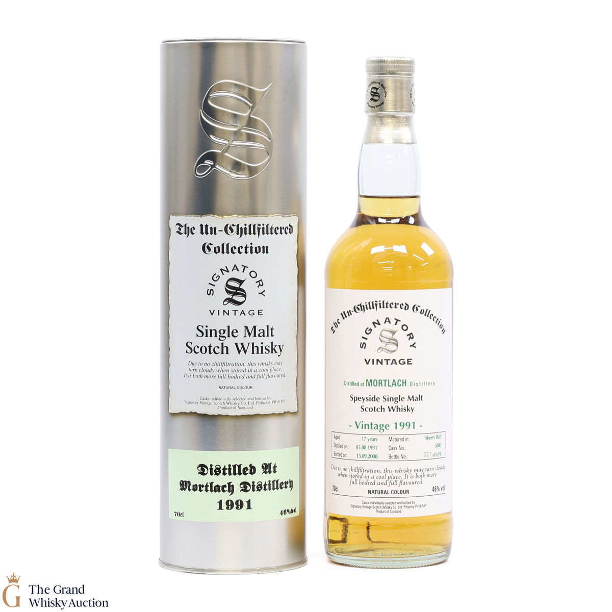 Mortlach - 17 Year Old 1991 #5880 - Signatory The Un-Chillfiltered Collection