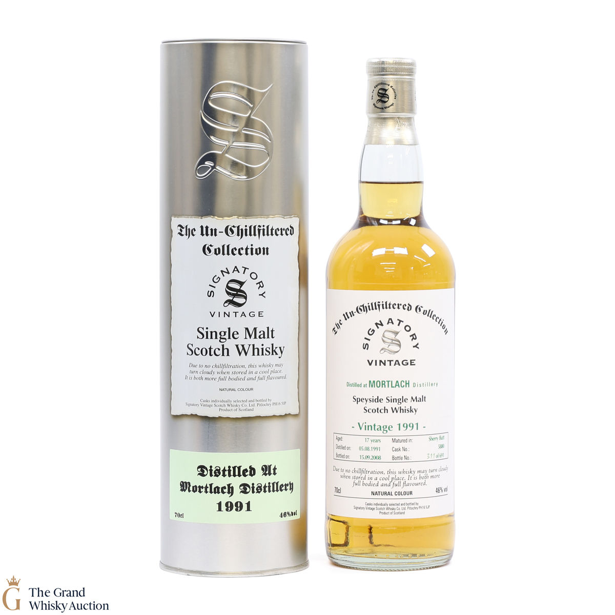 Mortlach - 17 Year Old 1991 #5880 - Signatory The Un-Chillfiltered Collection