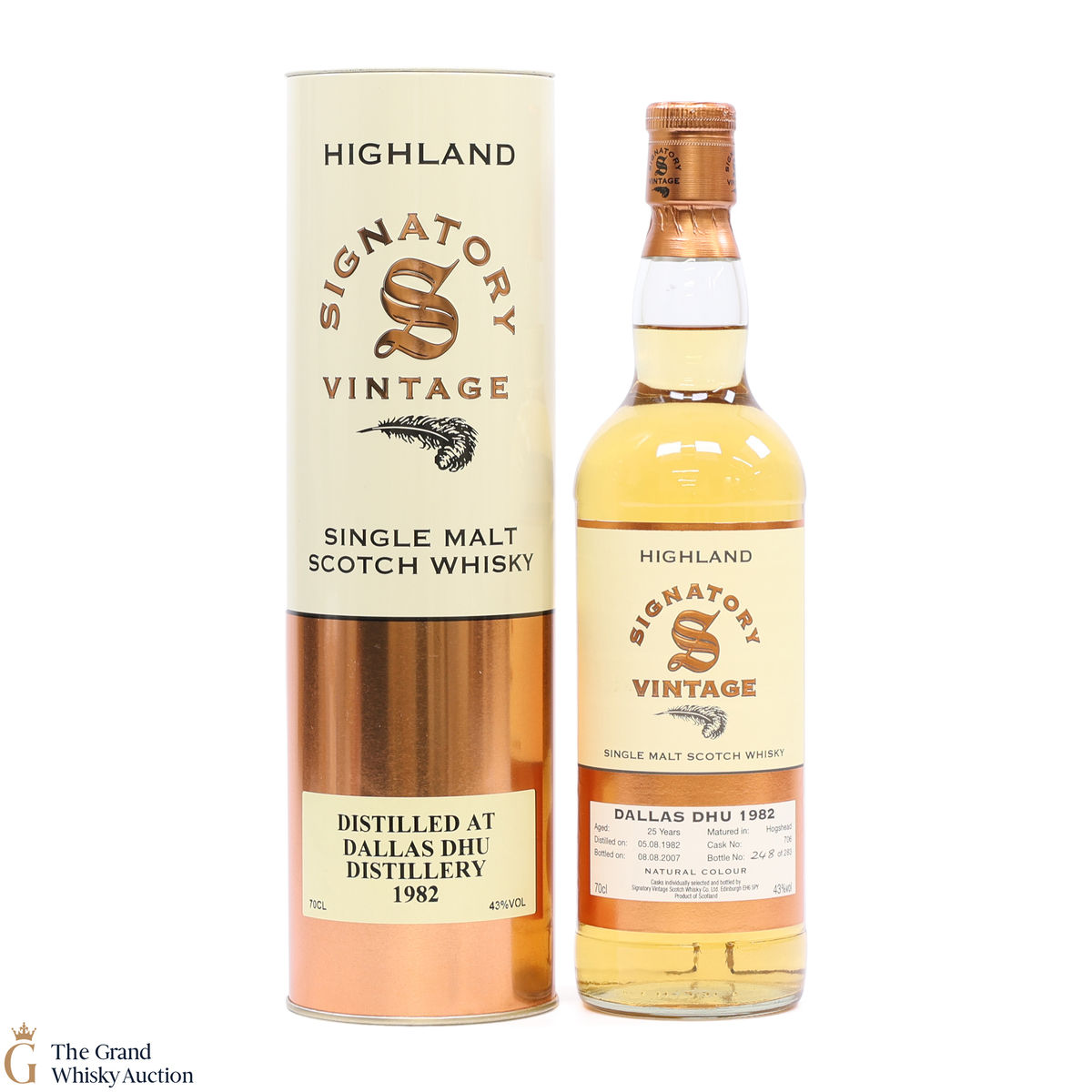 Dallas Dhu - 25 Year Old 1982 - #706 Signatory Vintage