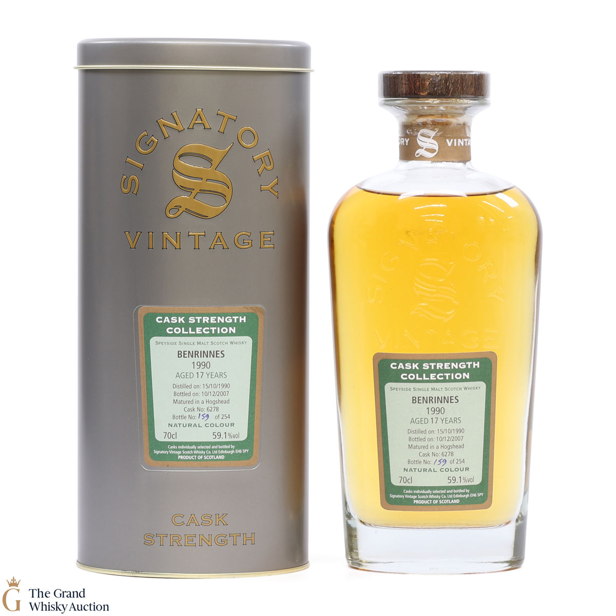 Benrinnes - 17 Year Old 1990 #6278 - Signatory Cask Strength Collection
