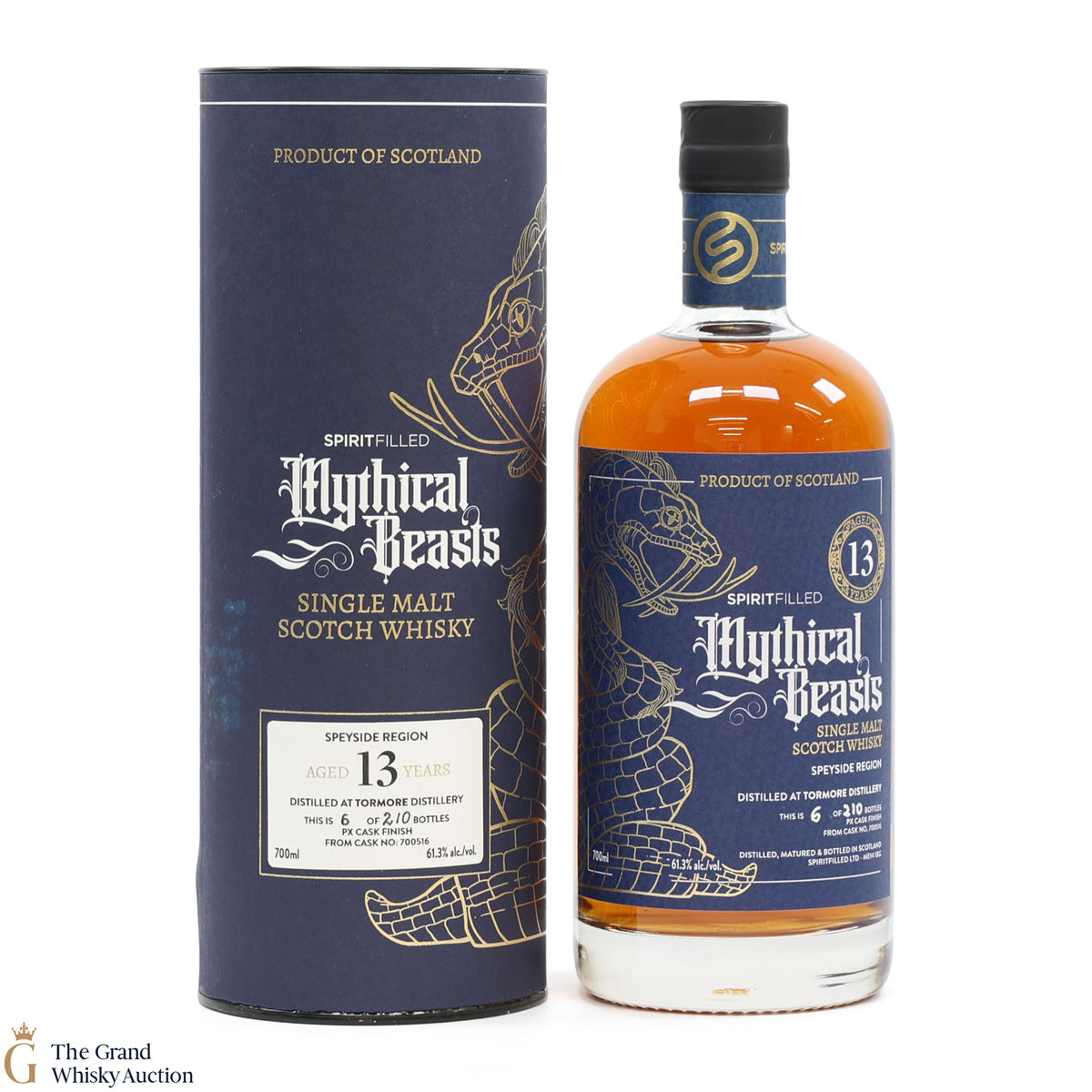 Tormore - 13 Year Old Single Cask #700516 - PX Cask Finish - Mythical Beasts