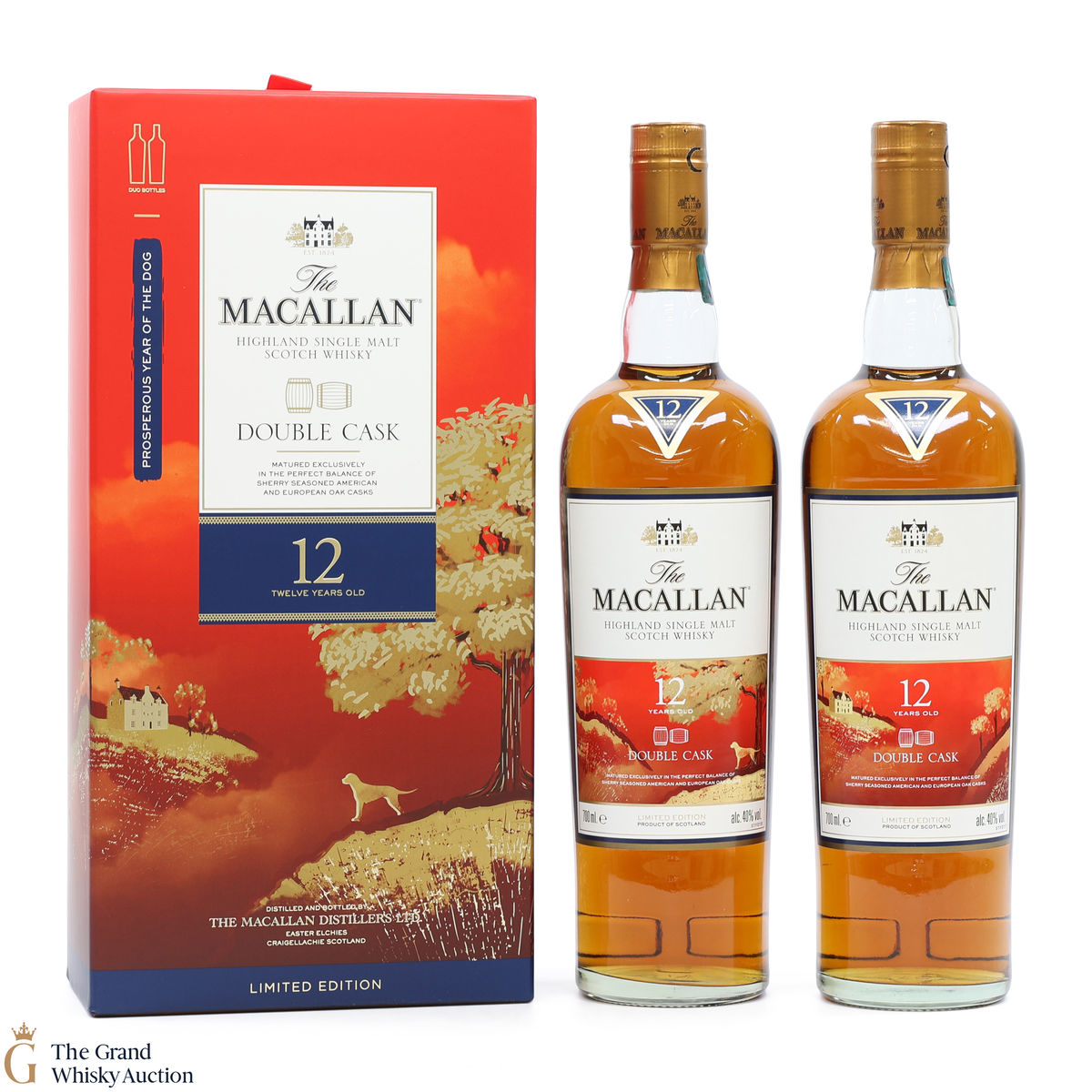 Macallan - 12 Year Old - Double Cask - Year of the Dog (2 x 70cl) 