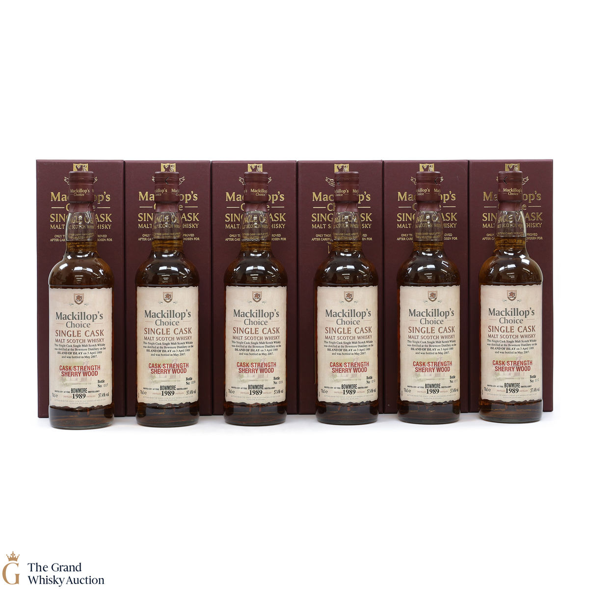 Bowmore - 1989 Cask Strength Sherry Wood - Mackillop's Choice (6 x 70cl)