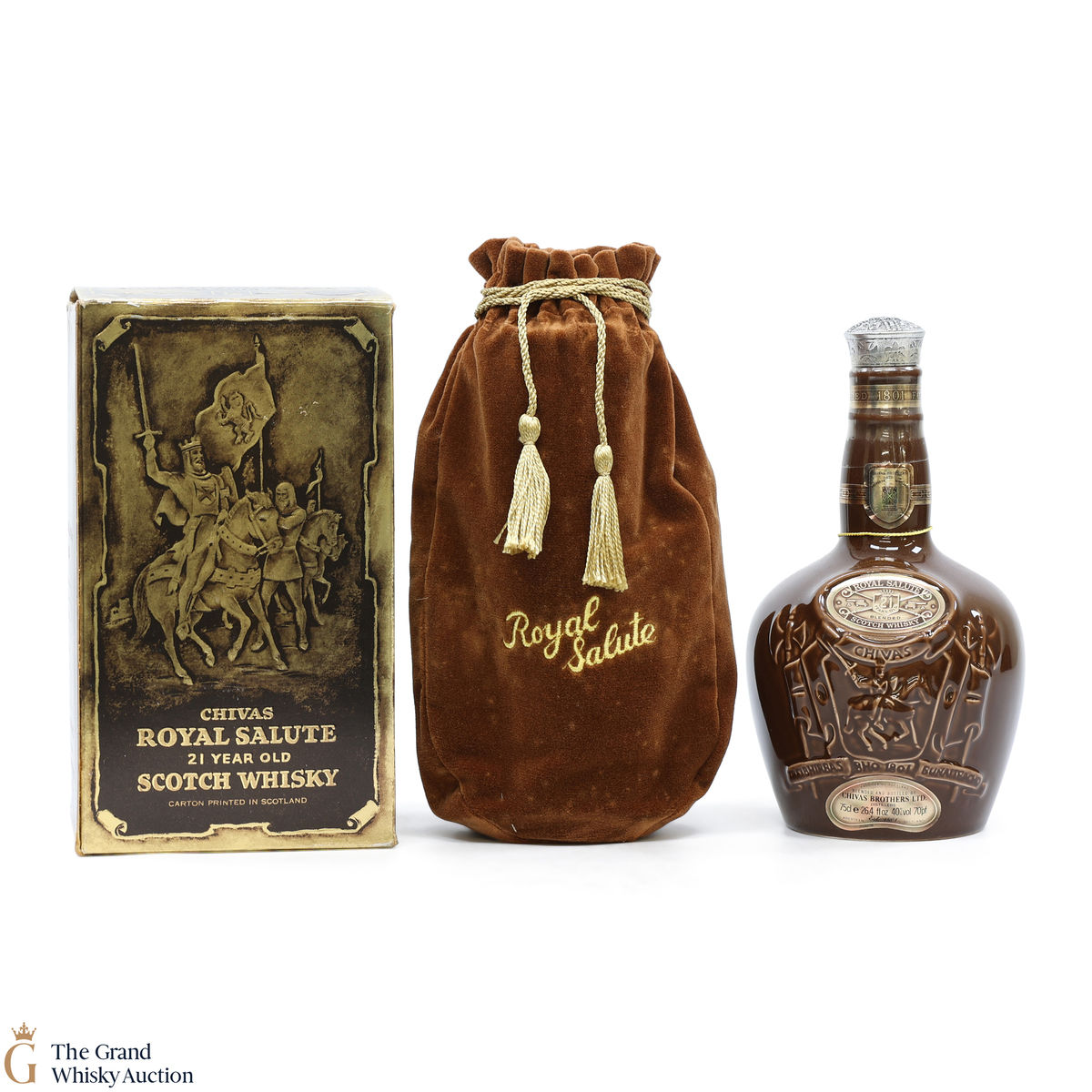 Chivas - Royal Salute - 21 Year Old -  Brown Spode Flagon (75.7cl)